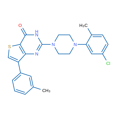 2-[4-(5-Chloro-2-methylphenyl)piperazin-1-yl]-7-(3-methylphenyl)-3H,4H-thieno[3,2-d]pyrimidin-4-one 1g