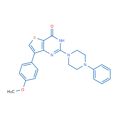 7-(4-Methoxyphenyl)-2-(4-phenylpiperazin-1-yl)-3H,4H-thieno[3,2-d]pyrimidin-4-one 1g