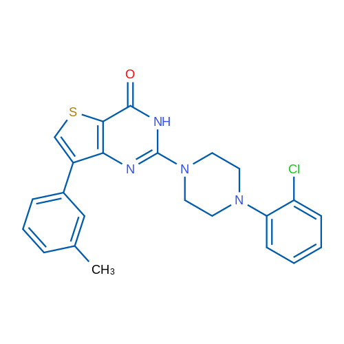 2-[4-(2-Chlorophenyl)piperazin-1-yl]-7-(3-methylphenyl)-3H,4H-thieno[3,2-d]pyrimidin-4-one 1g