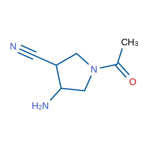 1-Acetyl-4-aminopyrrolidine-3-carbonitrile 1g