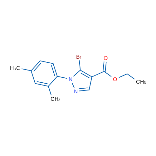 Ethyl 5-bromo-1-(2,4-dimethylphenyl)-1H-pyrazole-4-carboxylate 1g