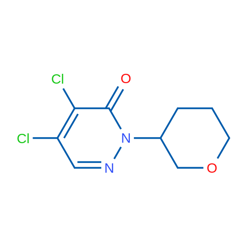 4,5-Dichloro-2-(tetrahydro-2H-pyran-3-yl)pyridazin-3(2H)-one 1g