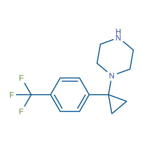 1-(1-(4-(Trifluoromethyl)phenyl)cyclopropyl)piperazine 1g