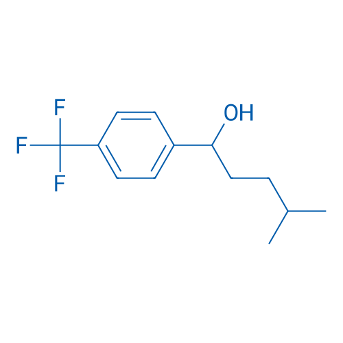 4-Methyl-1-(4-(trifluoromethyl)phenyl)pentan-1-ol 1g