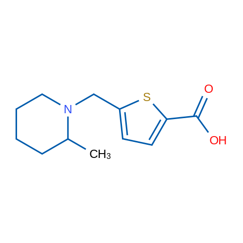 5-((2-Methylpiperidin-1-yl)methyl)thiophene-2-carboxylic acid 5g