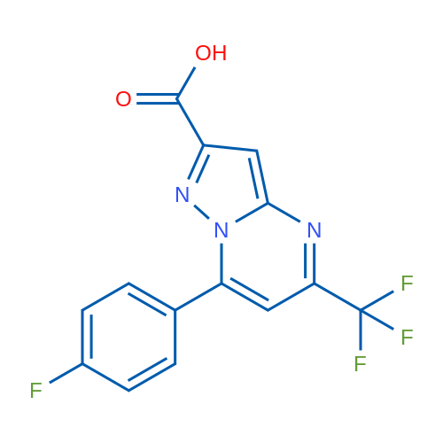7-(4-Fluorophenyl)-5-(trifluoromethyl)pyrazolo[1,5-a]pyrimidine-2-carboxylic acid 5g