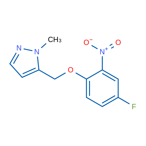 5-((4-Fluoro-2-nitrophenoxy)methyl)-1-methyl-1H-pyrazole 1g