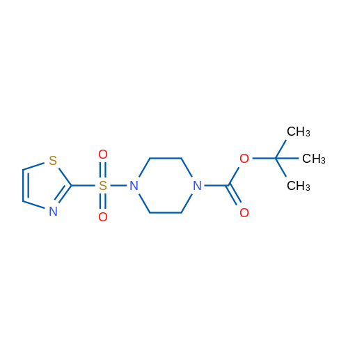 tert-Butyl 4-(thiazol-2-ylsulfonyl)piperazine-1-carboxylate 1g