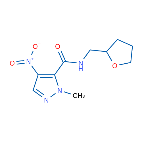 1-Methyl-4-nitro-N-((tetrahydrofuran-2-yl)methyl)-1H-pyrazole-5-carboxamide 5g