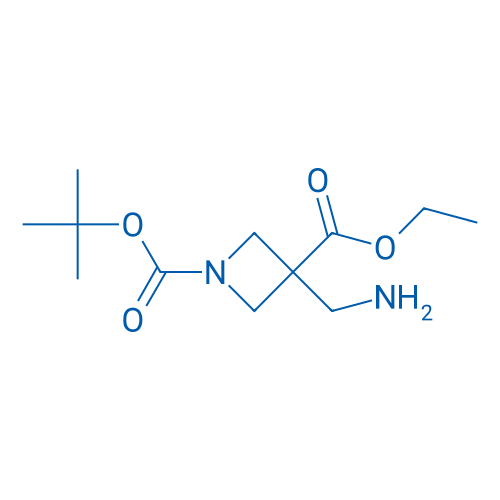 1-tert-butyl 3-ethyl 3-(aminomethyl)azetidine-1,3-dicarboxylate 250mg
