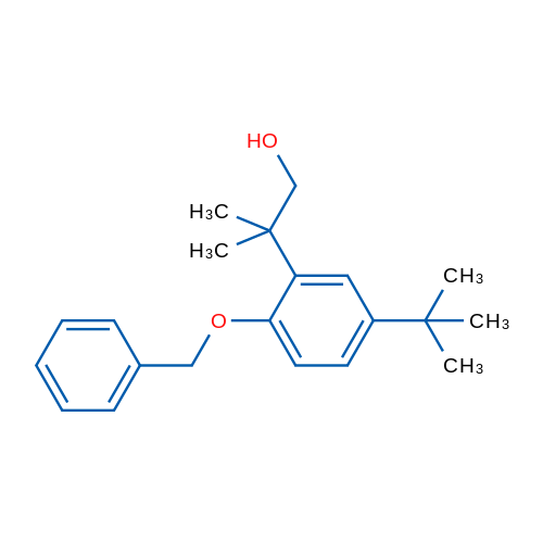 2-(2-(Benzyloxy)-5-(tert-butyl)phenyl)-2-methylpropan-1-ol 1g