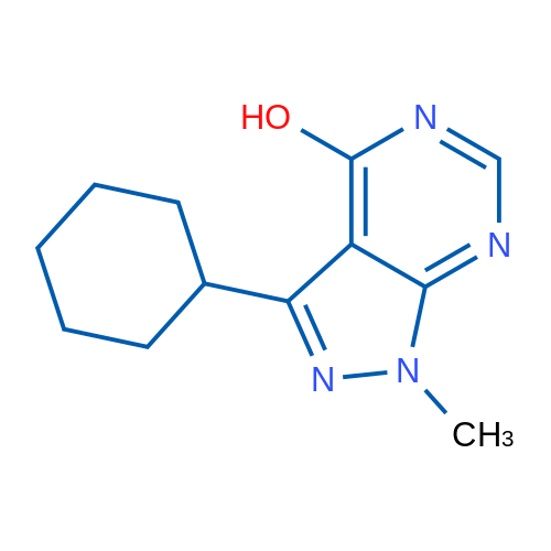 3-Cyclohexyl-1-methyl-1H-pyrazolo[3,4-d]pyrimidin-4-ol 1g