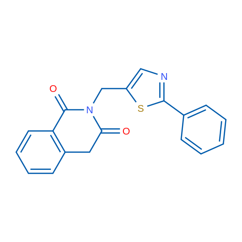 2-((2-Phenylthiazol-5-yl)methyl)isoquinoline-1,3(2H,4H)-dione 1g