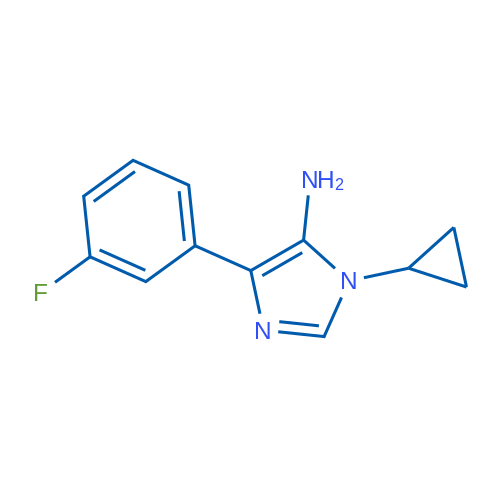 1-Cyclopropyl-4-(3-fluorophenyl)-1H-imidazol-5-amine 1g