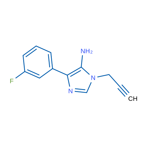 4-(3-Fluorophenyl)-1-(prop-2-yn-1-yl)-1H-imidazol-5-amine 1g