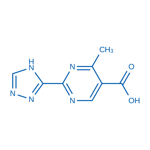 4-Methyl-2-(4H-1,2,4-triazol-3-yl)pyrimidine-5-carboxylic acid 100mg