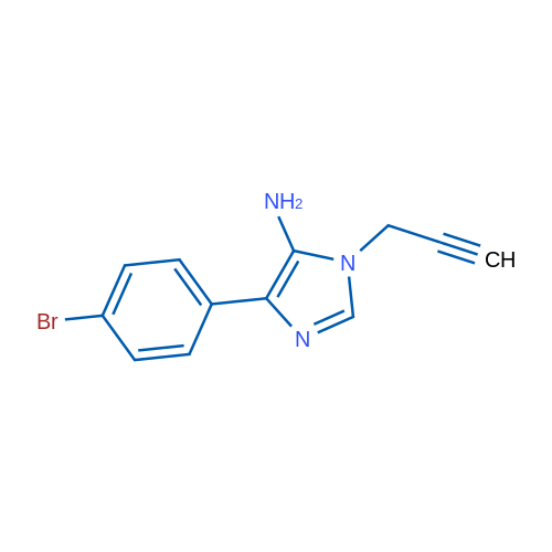 4-(4-Bromophenyl)-1-(prop-2-yn-1-yl)-1H-imidazol-5-amine 1g