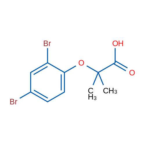 2-(2,4-Dibromophenoxy)-2-methylpropanoic acid 1g