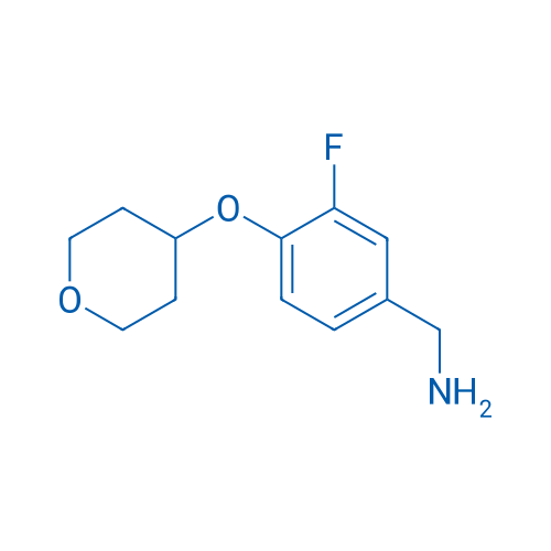 (3-Fluoro-4-((tetrahydro-2H-pyran-4-yl)oxy)phenyl)methanamine 100mg