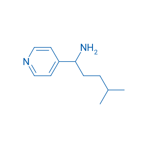 4-Methyl-1-(pyridin-4-yl)pentan-1-amine 250mg