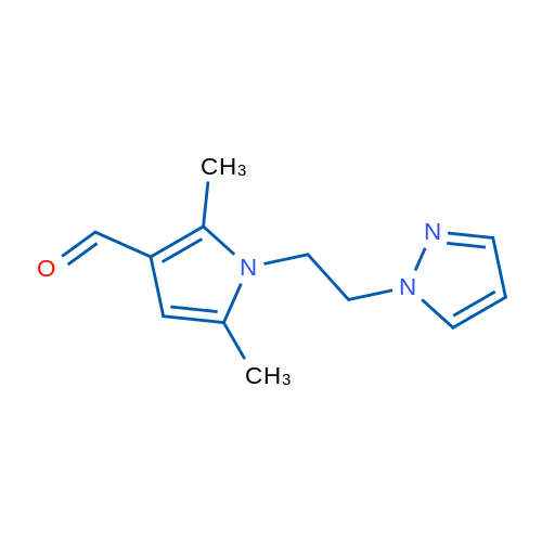 1-(2-(1H-Pyrazol-1-yl)ethyl)-2,5-dimethyl-1H-pyrrole-3-carbaldehyde 1g