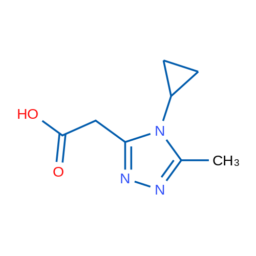 2-(4-Cyclopropyl-5-methyl-4h-1,2,4-triazol-3-yl)acetic acid 1g