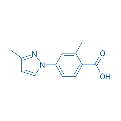 2-Methyl-4-(3-methyl-1H-pyrazol-1-yl)benzoic acid 100mg