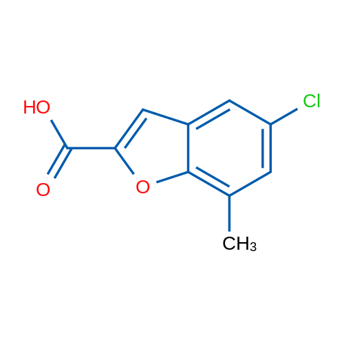 5-Chloro-7-methyl-1-benzofuran-2-carboxylic acid 1g