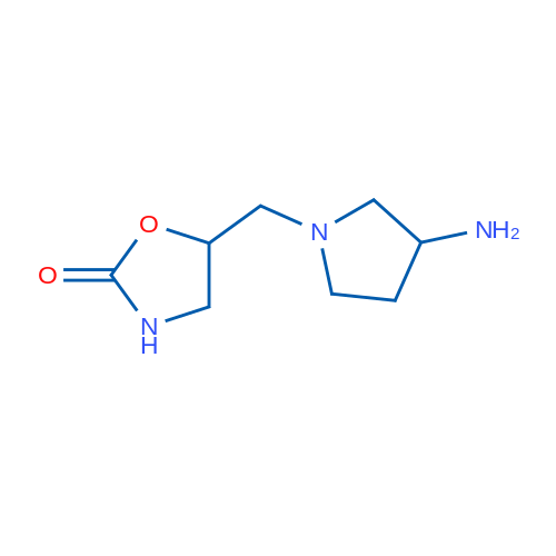 5-[(3-Aminopyrrolidin-1-yl)methyl]-1,3-oxazolidin-2-one 1g