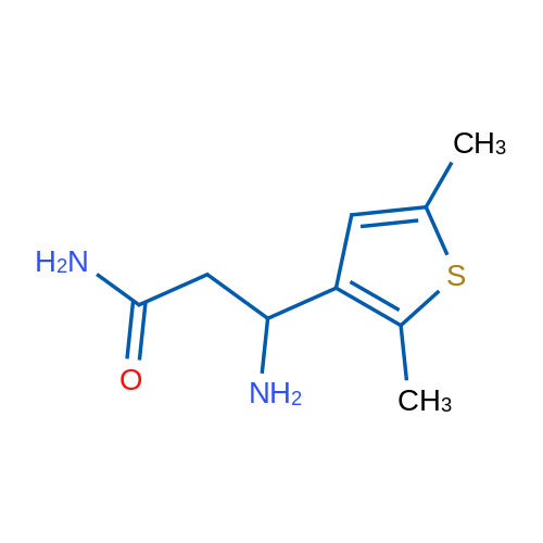 3-Amino-3-(2,5-dimethylthiophen-3-yl)propanamide 1g