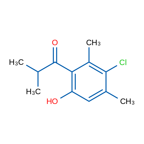 1-(3-Chloro-6-hydroxy-2,4-dimethylphenyl)-2-methylpropan-1-one 1g