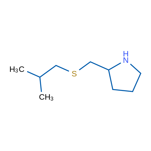 2-([(2-Methylpropyl)sulfanyl]methyl)pyrrolidine 250mg