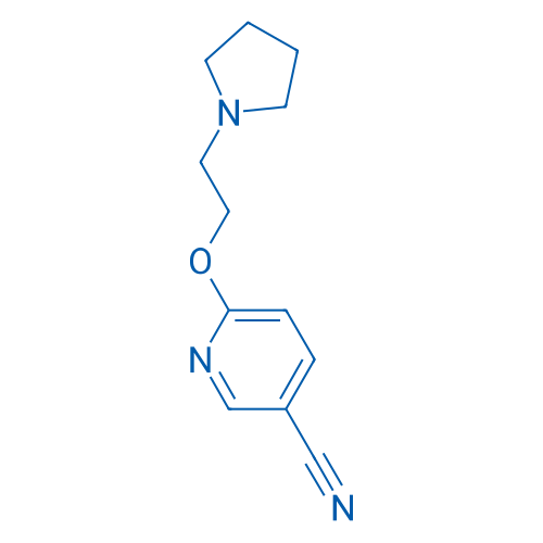 6-(2-(Pyrrolidin-1-yl)ethoxy)nicotinonitrile 50mg
