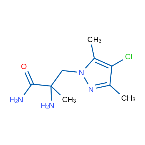 2-Amino-3-(4-chloro-3,5-dimethyl-1h-pyrazol-1-yl)-2-methylpropanamide 1g