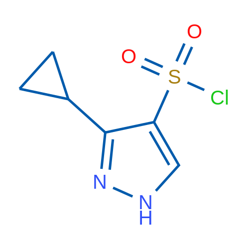 3-Cyclopropyl-1h-pyrazole-4-sulfonyl chloride 1g