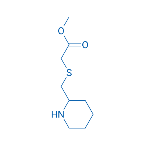 Methyl 2-[(piperidin-2-ylmethyl)sulfanyl]acetate 10g