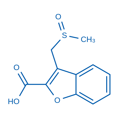 3-(Methanesulfinylmethyl)-1-benzofuran-2-carboxylic acid 50mg