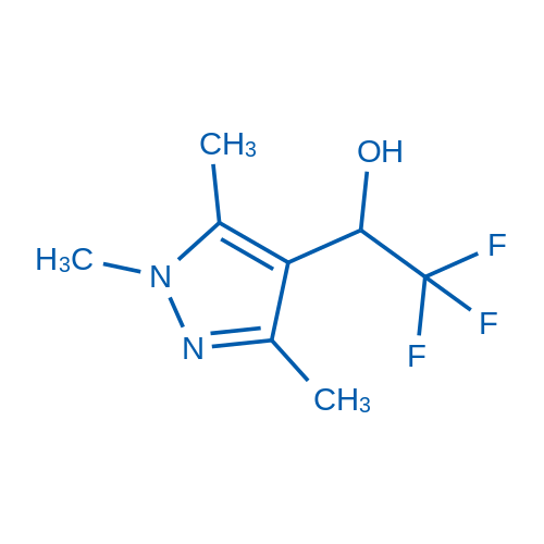 2,2,2-Trifluoro-1-(trimethyl-1H-pyrazol-4-yl)ethan-1-ol 250mg