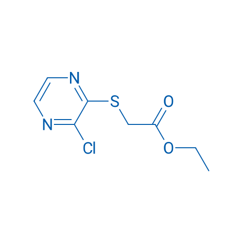 Ethyl 2-((3-chloropyrazin-2-yl)thio)acetate 250mg