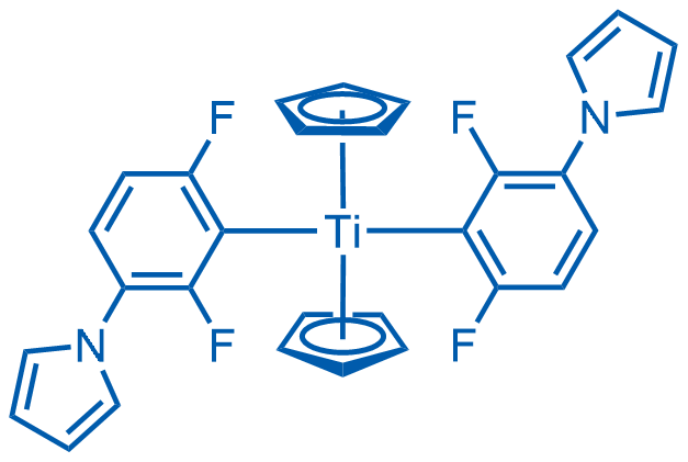 Bis(2,6-difluoro-3-(1-hydropyrrol-1-yl)phenyl)titanocene 1g