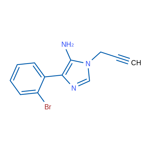 4-(2-Bromophenyl)-1-(prop-2-yn-1-yl)-1H-imidazol-5-amine 1g