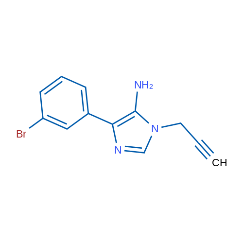4-(3-Bromophenyl)-1-(prop-2-yn-1-yl)-1H-imidazol-5-amine 1g