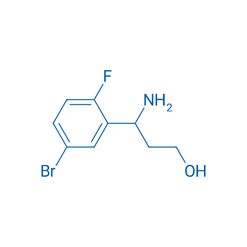 3-AMINO-3-(5-BROMO-2-FLUOROPHENYL)PROPAN-1-OL 250mg