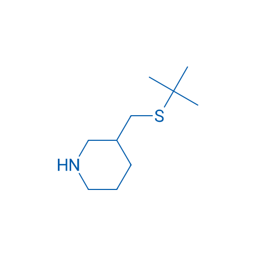 3-[(tert-Butylsulfanyl)methyl]piperidine 100mg