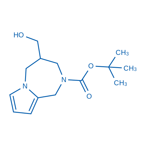 tert-Butyl 4-(hydroxymethyl)-4,5-dihydro-1H-pyrrolo[1,2-a][1,4]diazepine-2(3H)-carboxylate 250mg