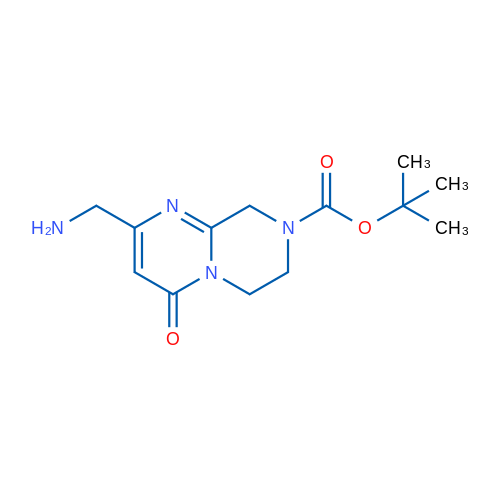 tert-Butyl 2-(aminomethyl)-4-oxo-6,7-dihydro-4H-pyrazino[1,2-a]pyrimidine-8(9H)-carboxylate 1g