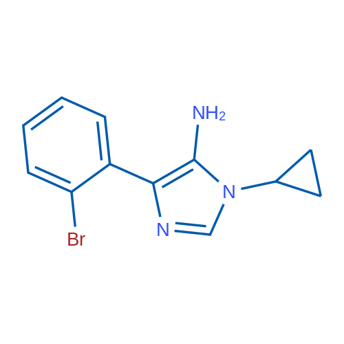 4-(2-Bromophenyl)-1-cyclopropyl-1H-imidazol-5-amine 1g