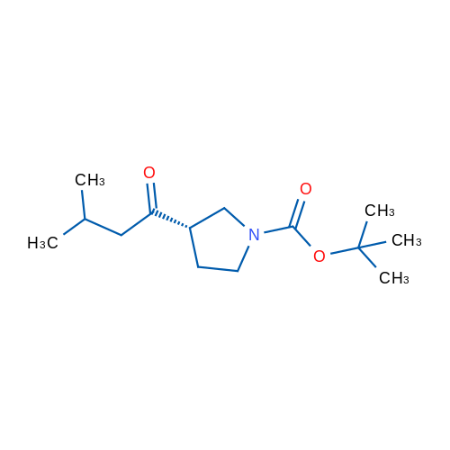 (S)-tert-Butyl 3-(3-methylbutanoyl)pyrrolidine-1-carboxylate 1g