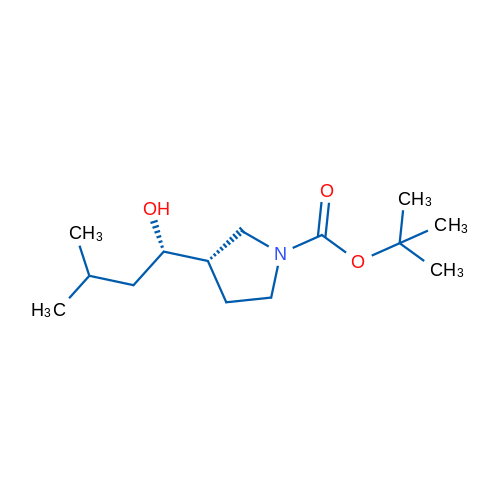 (S)-tert-Butyl 3-((S)-1-hydroxy-3-methylbutyl)pyrrolidine-1-carboxylate 1g