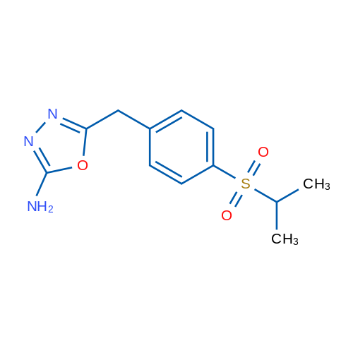 5-(4-(isopropylsulfonyl)benzyl)-1,3,4-oxadiazol-2-amine 5g